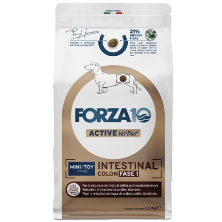 FORZA 10 ACTIVE DOG MINI TOY INTESTINAL COLON FASE 1 CON PESCE Cani
