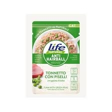 LIFE NATURAL ANTI HAIRBALL MOUSSE TONNETTO CON PISELLI Gatti