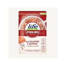 LIFE NATURAL STERILISED MOUSSE CON SALMONE E QUINOA 