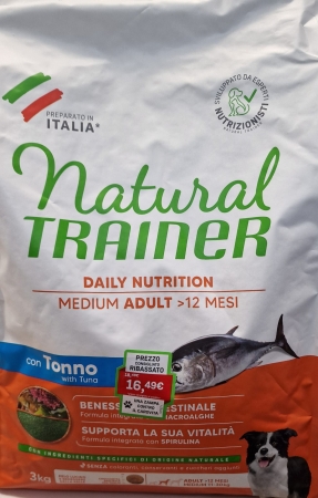 NATURAL TRAINER MEDIUM ADULT TONNO Cani