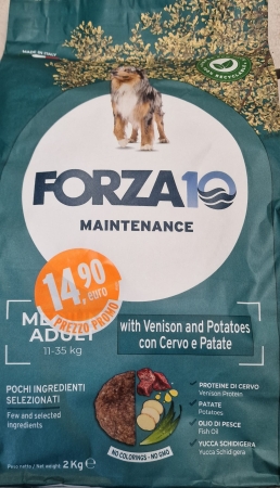 FORZA 10 MAINTENANCE MEDIUM ADULT CON CERVO E PATATE Cani