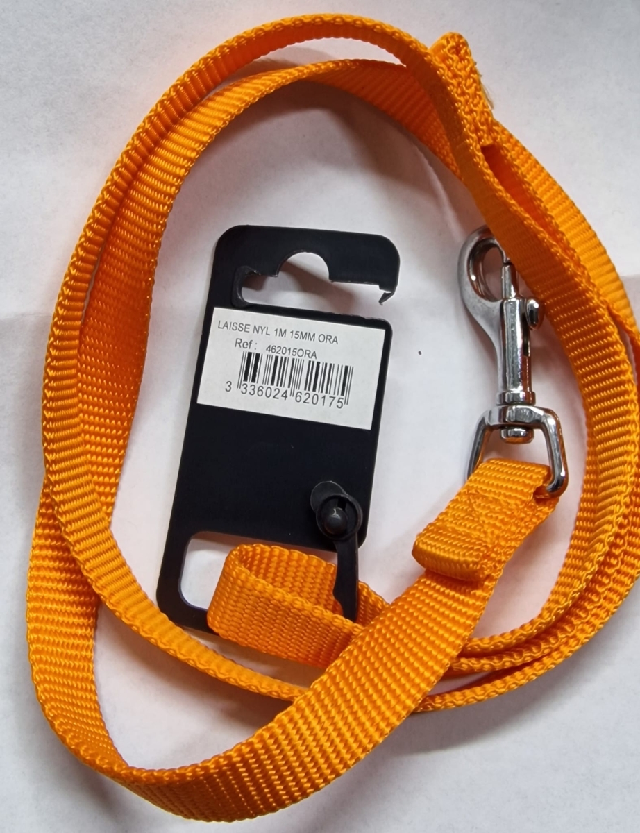 GUINZAGLIO LAISSE NYLON ORANGE 