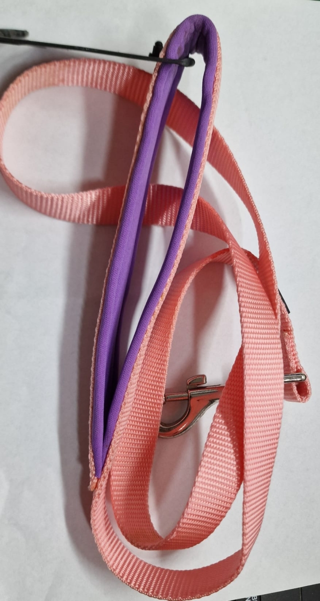 GUINZAGLIO IMBOTTITO ROSA /VIOLA 