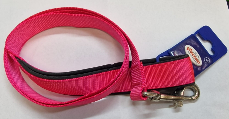 GUINZAGLIO NYLON NEOPRENE M ROSA Cani