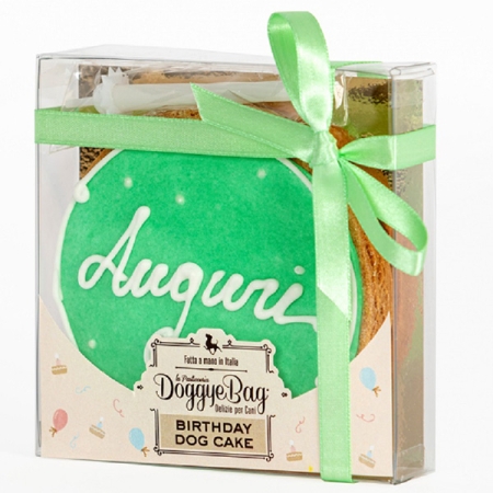 DOGGYE BAG TORTA BIRTHDAY DOG CAKE VERDE DI BUON COMPLEANNO PER CANI Cani