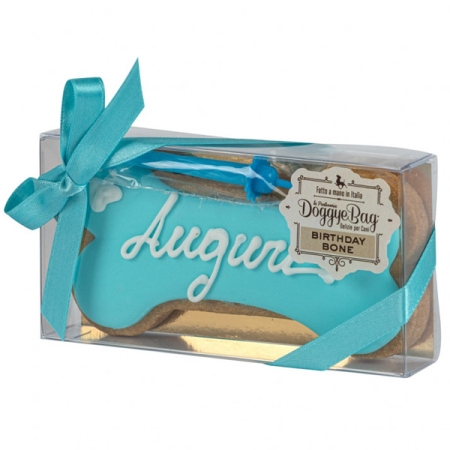 DOGGYE BAG TORTA PER CANI BIRTHDAY BONES BLU Cani