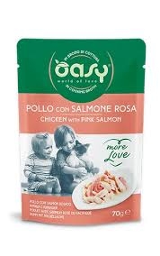 OASY WET CAT MORE LOVE POLLO CON SALMONE ROSA Gatti