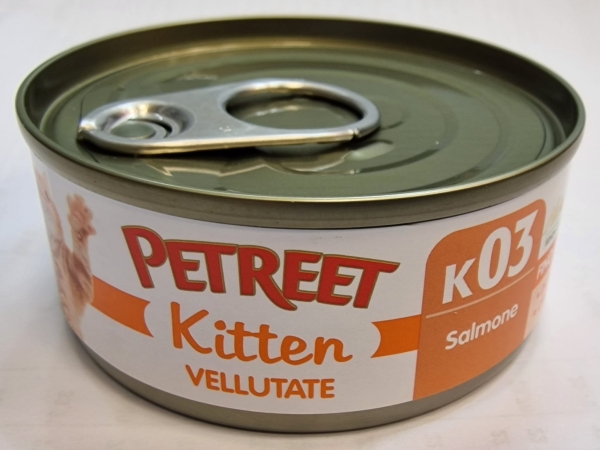 PETREET NATURA LE VELLUTATE KITTEN K03 SALMONE Gatti
