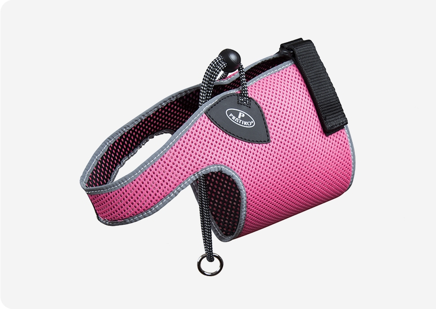 PETTORINA PRATIKO TOM PER GATTO IN RETE ROSA 