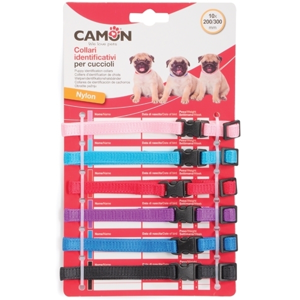 CAMON COLLARI IN NYLON X CUCCIOLI SGANCIO SICUREZZA 