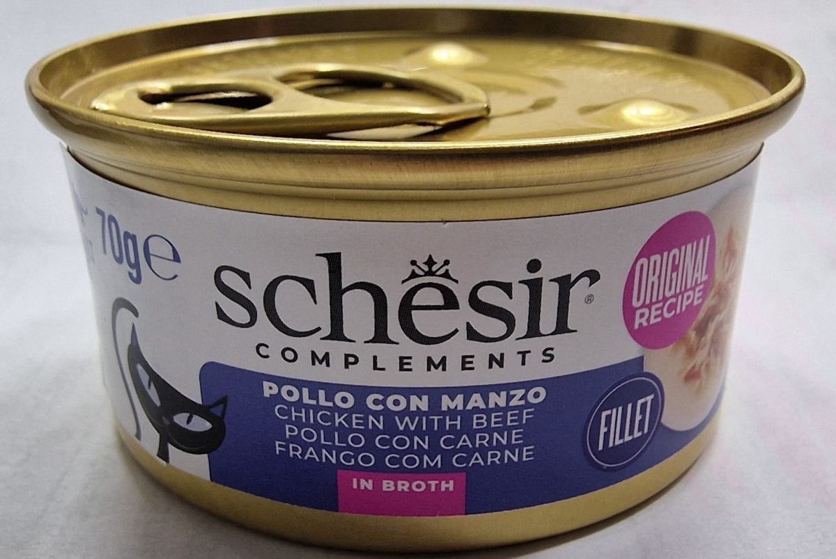 SCHESIR COMPLEMENTS POLLO CON MANZO IN BRODO 