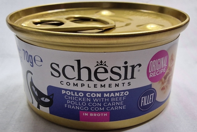 SCHESIR COMPLEMENTS POLLO CON MANZO IN BRODO Gatti