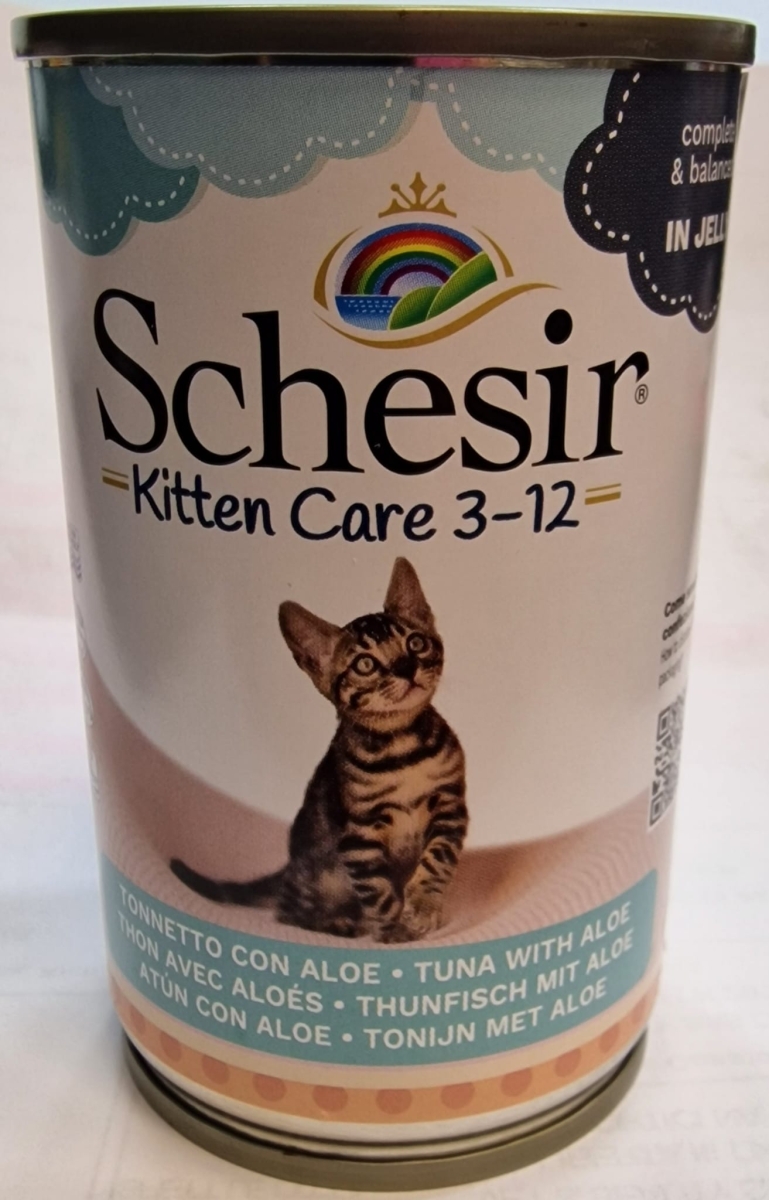 SCHESIR KITTEN CARE 3-12  TONNO CON ALOE IN JELLY 