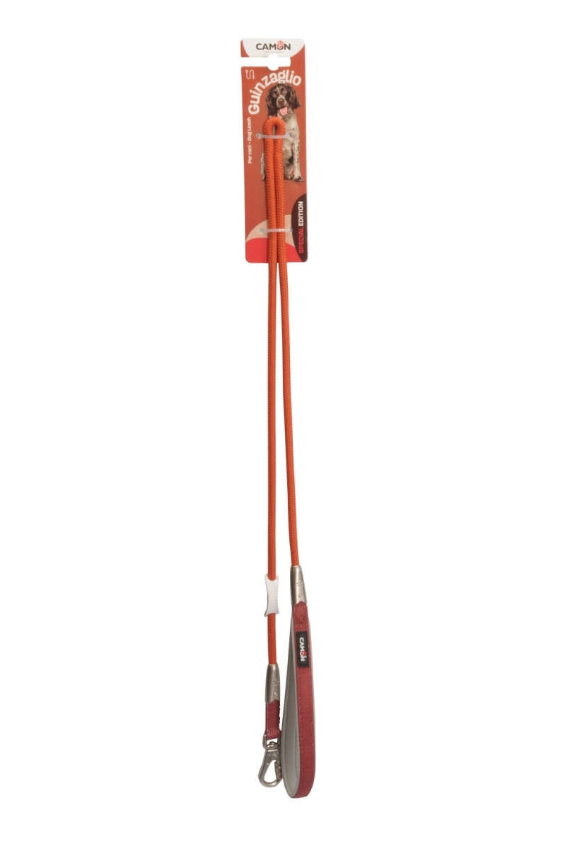 CAMON GUINZAGLIO TUBOLARE POLIESTERE ROSSO MATTONE BRUCIATO 