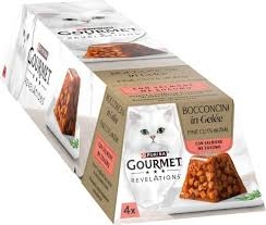 NESTLE' PURINA GOURMET REVELATIONS BOCCONCINI IN JELLY CON SALMONE Gatti