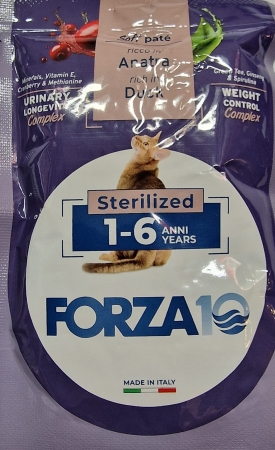FORZA 10 URINARY LONGEVITY WEIGHT CONTROL STERILIZED SOFT PATE' RICCO IN ANATRA Gatti
