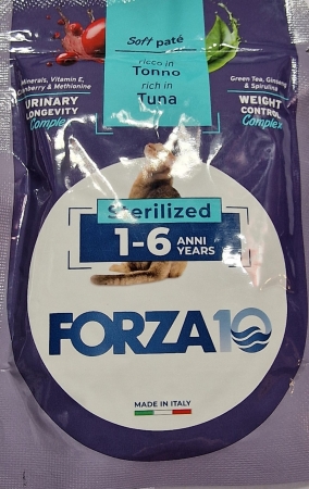 FORZA 10 URINARY LONGEVITY WEIGHT CONTROL STERILIZED SOFT PATE' RICCO IN TONNO Gatti