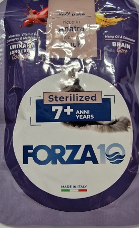 FORZA 10 URINARY LONGEVITY BRAIN CARE STERILIZED 7+ SOFT PATE' RICCO IN ANATRA Gatti