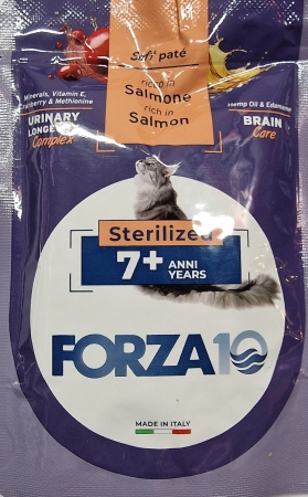 FORZA 10 URINARY LONGEVITY BRAIN CARE STERILIZED 7+ SOFT PATE' RICCO IN SALMONE Gatti
