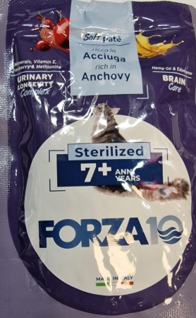 FORZA 10 URINARY LONGEVITY BRAIN CARE STERILIZED 7+ SOFT PATE' RICCO IN ACCIUGA Gatti
