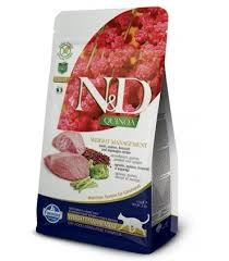 FARMINA N&D QUINOA GATTO WEIGHT MANAGEMENT AGNELLO QUINOA BROCCOLI E APARAGI Gatti