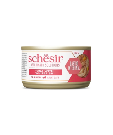 SCHESIR VETERINARY SOLUTIONS GASTROINTESTINAL FILLETS AL TONNO CON PESCE BIANCO Gatti