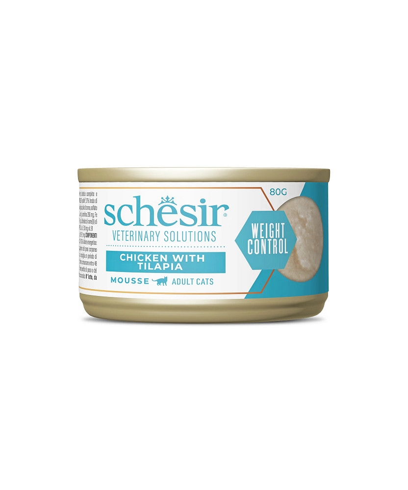 SCHESIR VETERINARY SOLUTIONS WEIGHT CONTROL MOUSSE DI POLLO CON TILAPIA 