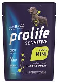 PROLIFE SENSITIVE ADULT MINI RABBIT & POTATO Gatti