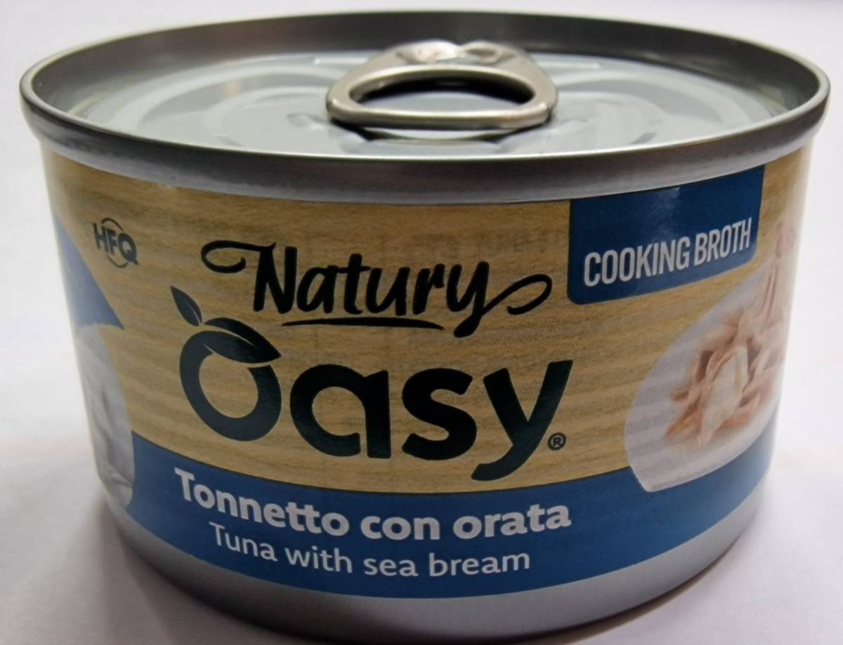 OASY WET CAT NATURY IN BRODO DI COTTURA TONNETTO CON ORATA 