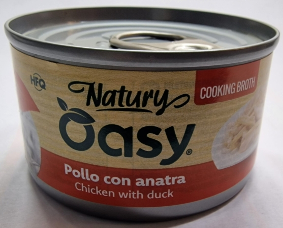 OASY WET CAT NATURY IN BRODO DI COTTURA POLLO CON ANATRA Gatti