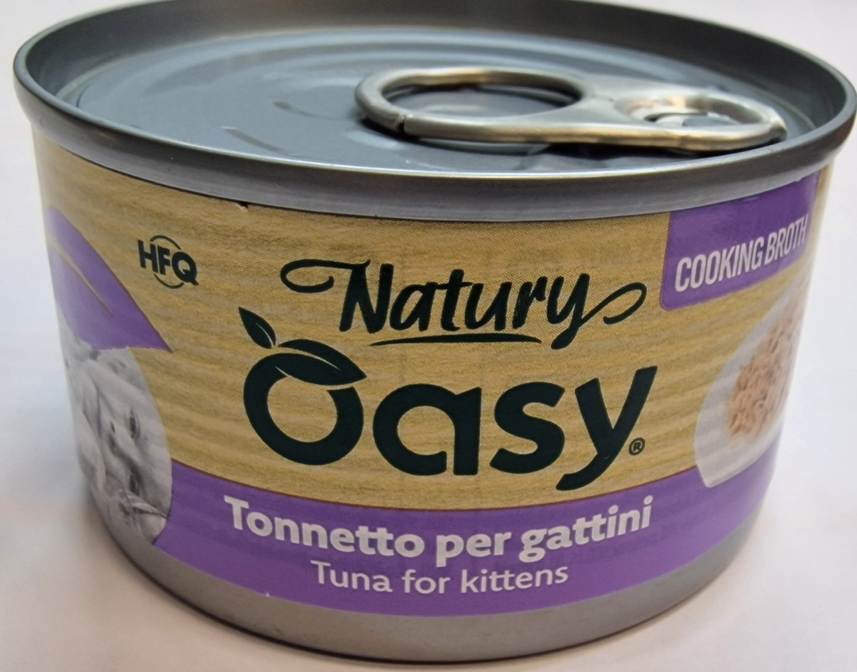 OASY WET CAT NATURY IN BRODO DI COTTURA TONNETTO PER GATTINI 