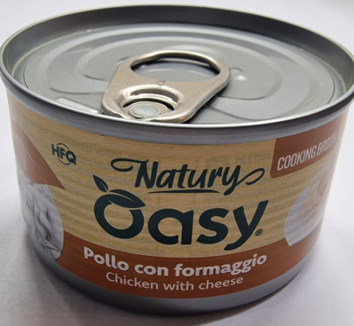 OASY WET CAT NATURY IN BRODO DI COTTURA POLLO CON FORMAGGIO 