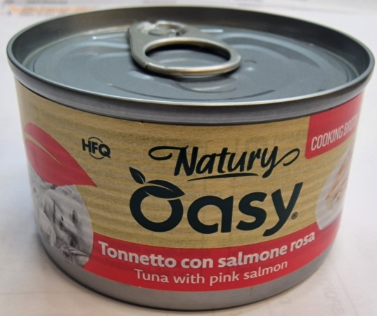 OASY WET CAT NATURY IN BRODO DI COTTURA TONNETTO CON SALMONE ROSA Gatti