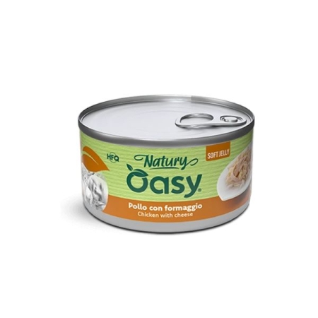 OASY WET CAT NATURY SOFT JELLY POLLO CON FORMAGGIO Gatti