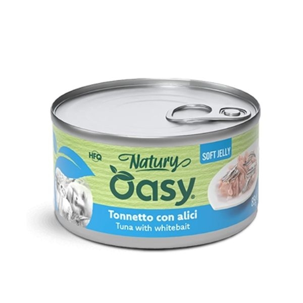 OASY WET CAT NATURY SOFT JELLY TONNETTO CON ALICI 