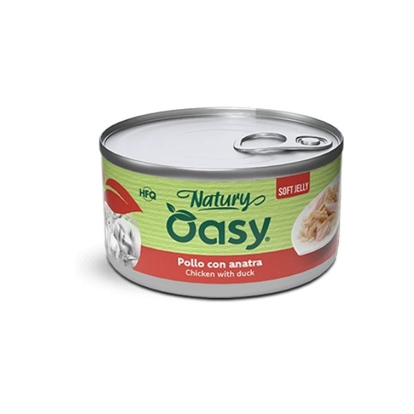 OASY WET CAT NATURY SOFT JELLY POLLO CON ANATRA 