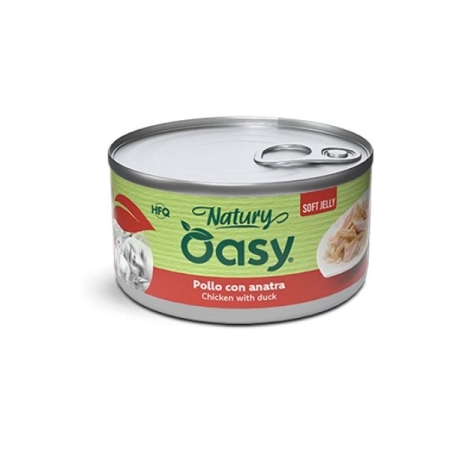 OASY WET CAT NATURY SOFT JELLY POLLO CON ANATRA Gatti