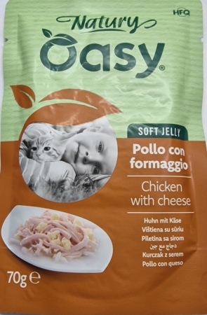 OASY NATURY SOFT JELLY  POLLO CON FORMAGGIO Gatti