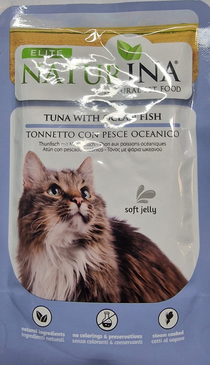 ELITE NATURINA NATURAL PET FOOD TONNETTO CON PESCE OCEANICO SOFT JELLY 