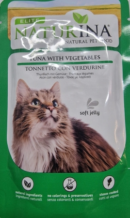 ELITE NATURINA NATURAL PET FOOD TONNETTO CON VERDURINE SOFT JELLY Gatti