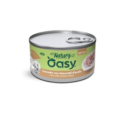 OASY NATURY SOFT JELLY TONNETTO CON STRACCETTI DI POLLO Gatti