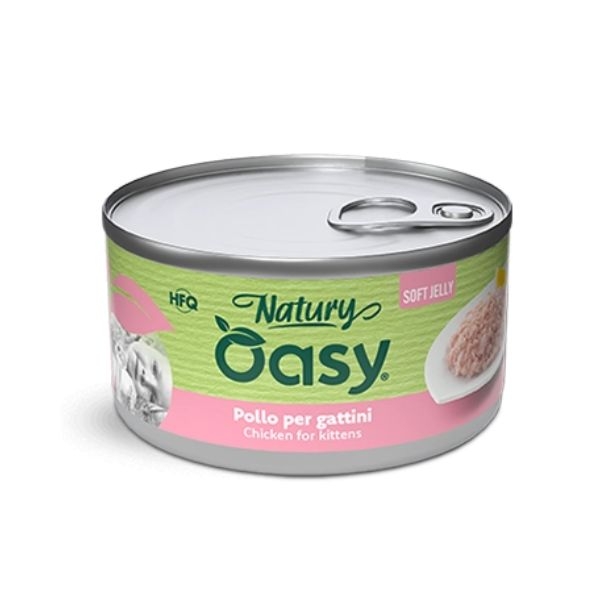 OASY NATURY SOFT JELLY KITTEN POLLO PER GATTINI 