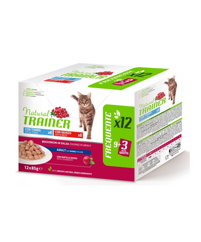 NATURAL TRAINER GATTO ADULT TONNO E MANZO 