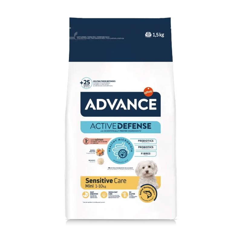 ADVANCE ACTIVE DEFENSE SENSITIVE CARE MINI SALMONE 