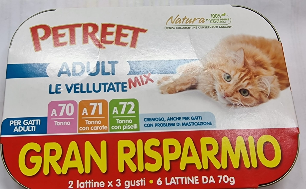 PETREET NATURA ADULT LE VELLUTATE MIX GR 70 