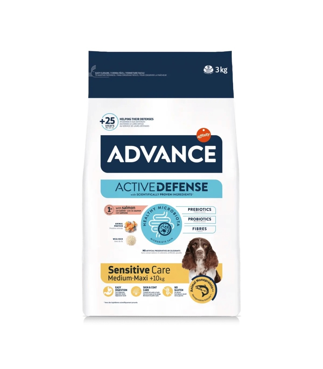 ADVANCE ACTIVE DEFENSE SENSITIVE CARE MEDIUM MAXI SALMONE 