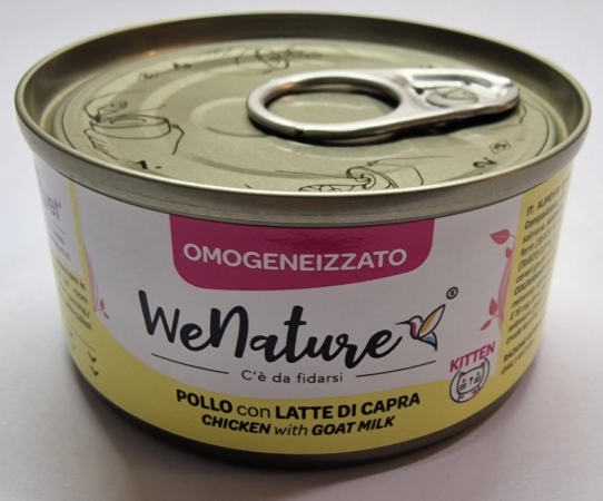 WENATURE KITTEN POLLO CON LATTE DI CAPRA OMOGENEIZZATO Gatti