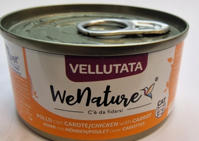WENATURE VELLUTATA ADULT POLLO CON CAROTE Gatti