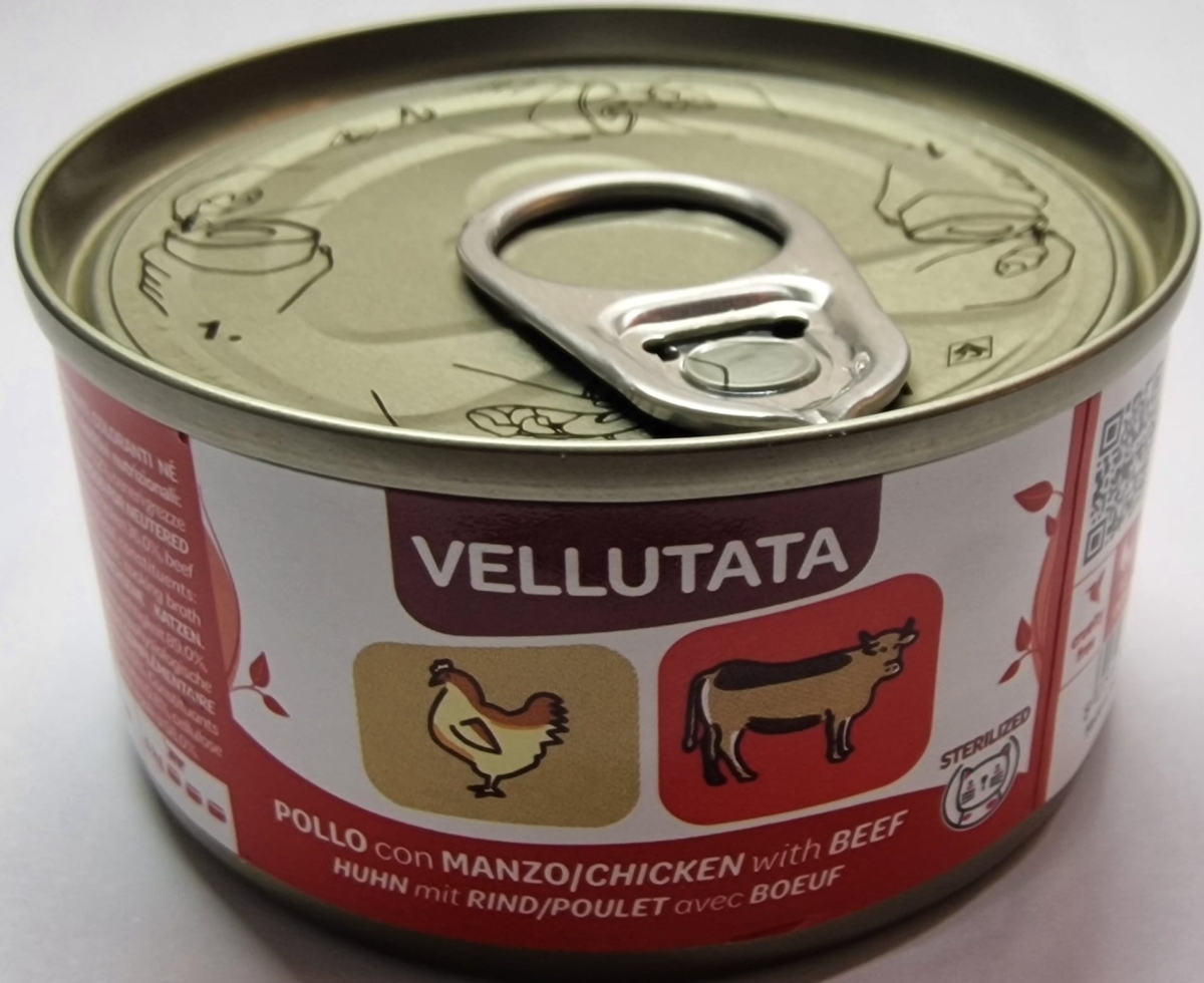 WENATURE VELLUTATA STERILIZED POLLO CON MANZO 