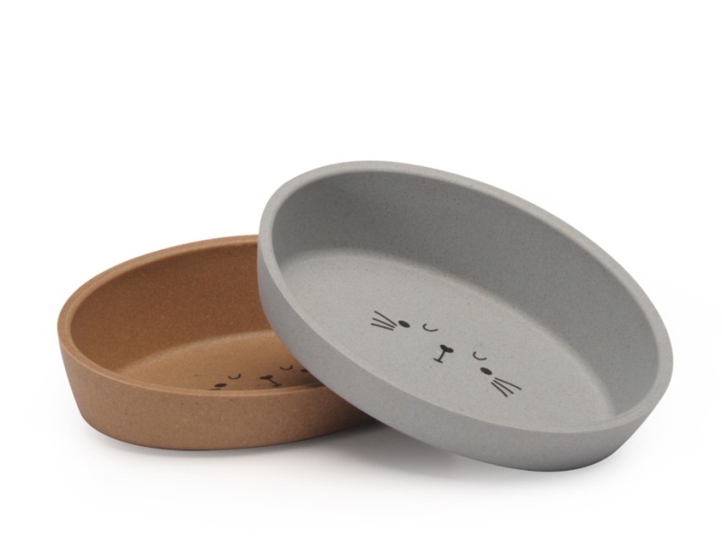 CAMON CIOTOLA GATTO BAMBLY BOWL CON BAMBU' ANTISCIVOLO OVALE 2 COLORI 